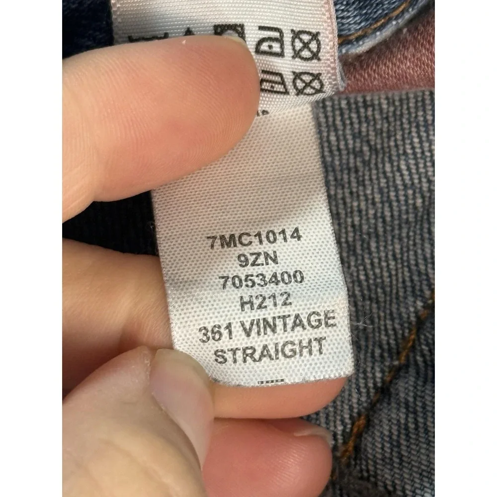 Lucky Brand 361 Vintage Straight Jeans Mens 34x30 Medium Wash Blue Denim Casual